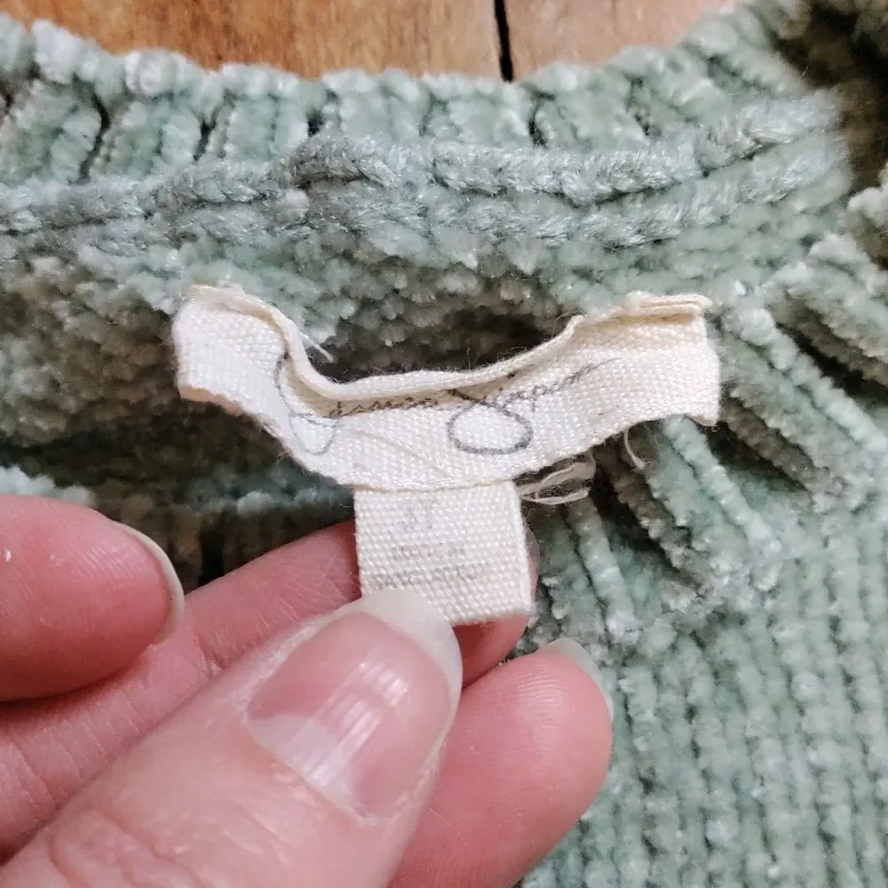 Jessica Simpson sweater 3T green knit long sleeve spring boho saint Patrick day